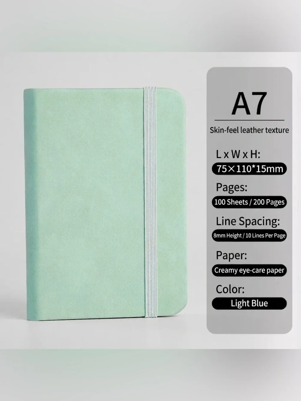 Green A7 Pocket Notebook & Crystal Diamond Pen Gift Set Journal Planner NEW